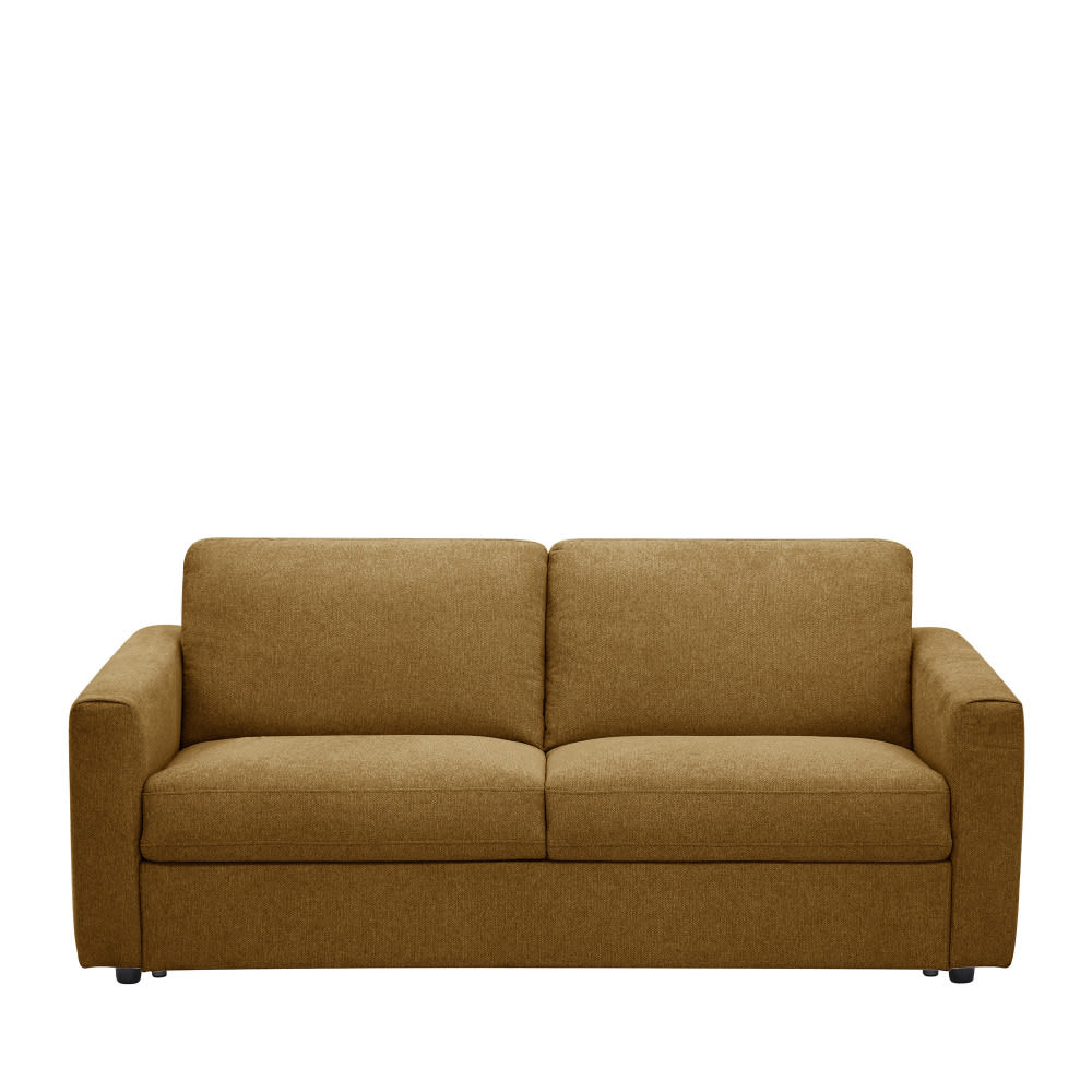 Canapé convertible taupe en tissu 3 places - DRAWER