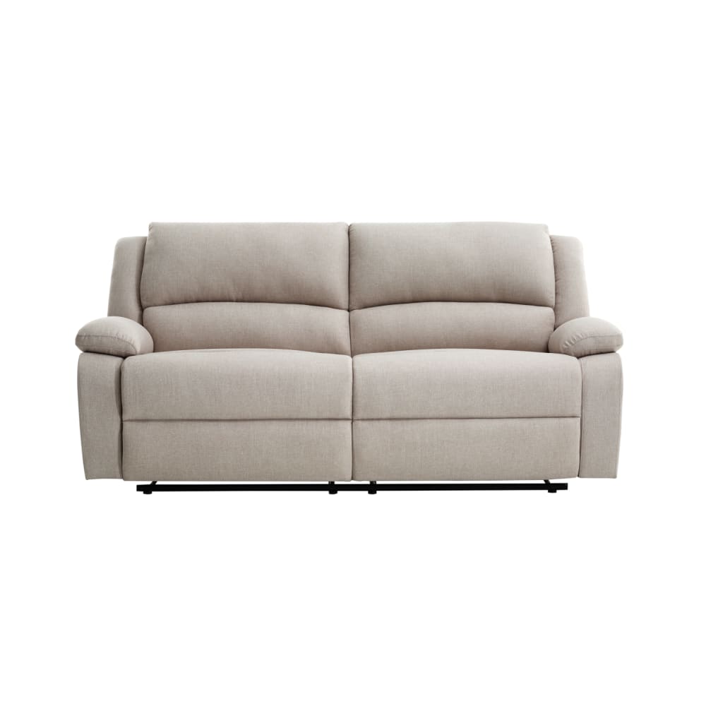 Canapé relax beige en tissu 3 places 193 cm - USINESTREET