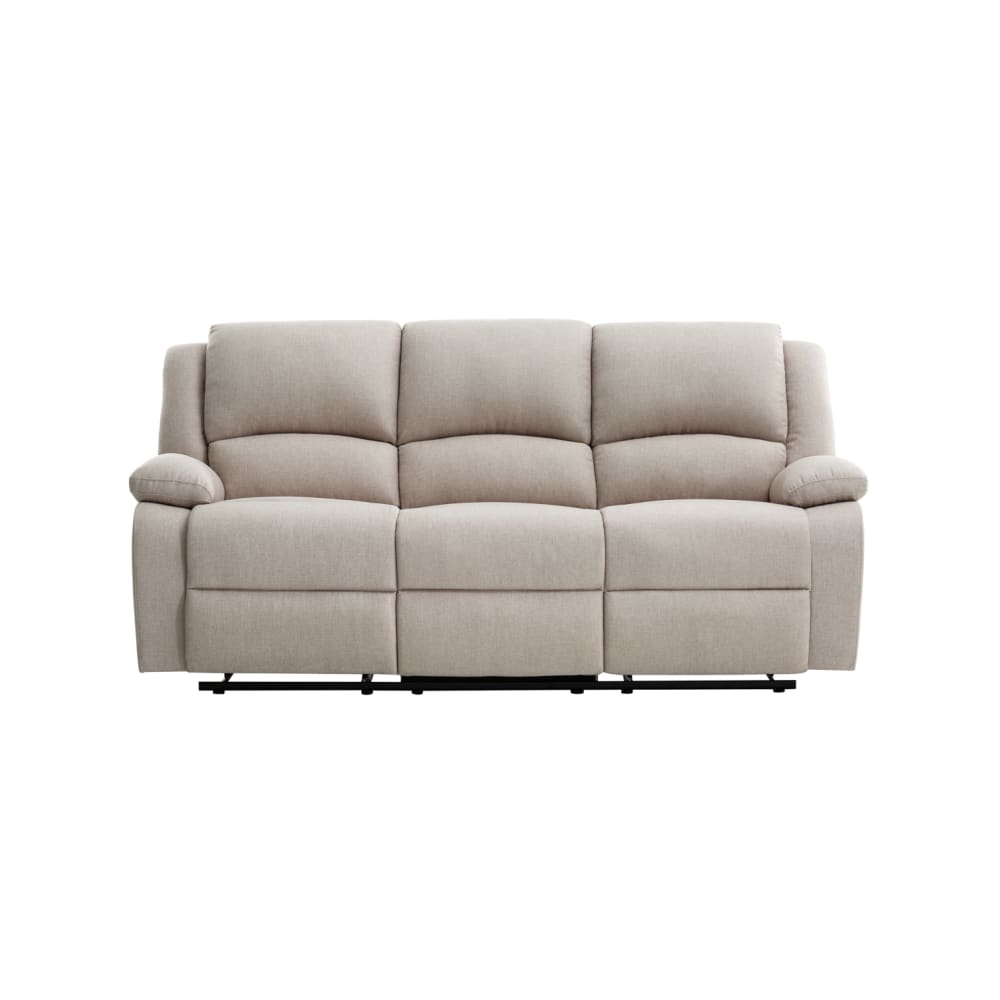 Canapé relax beige en tissu 3 places 193 cm - USINESTREET 38605