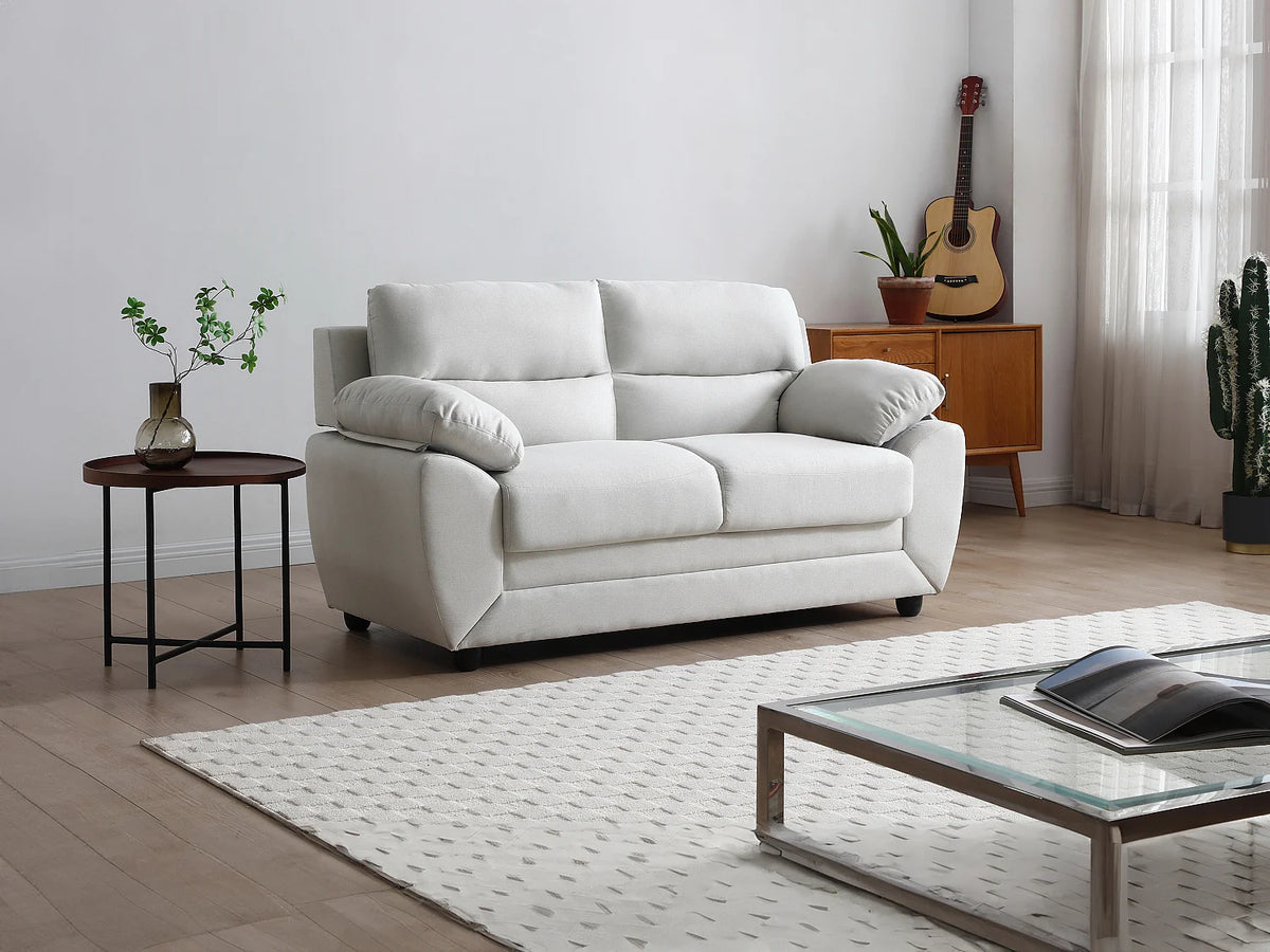 Canapé beige en tissu 2 places - MANOA