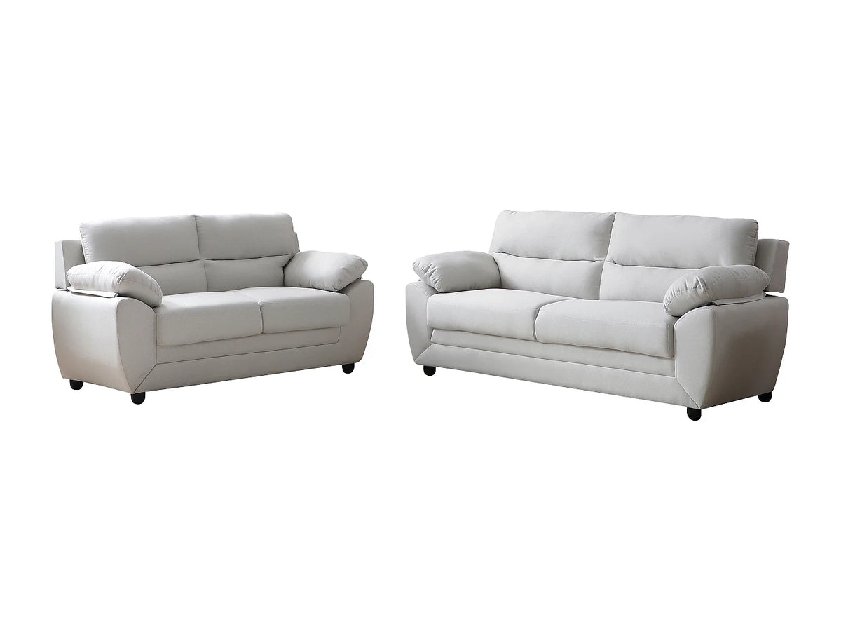 Canapé beige en tissu 3 places - MANOA