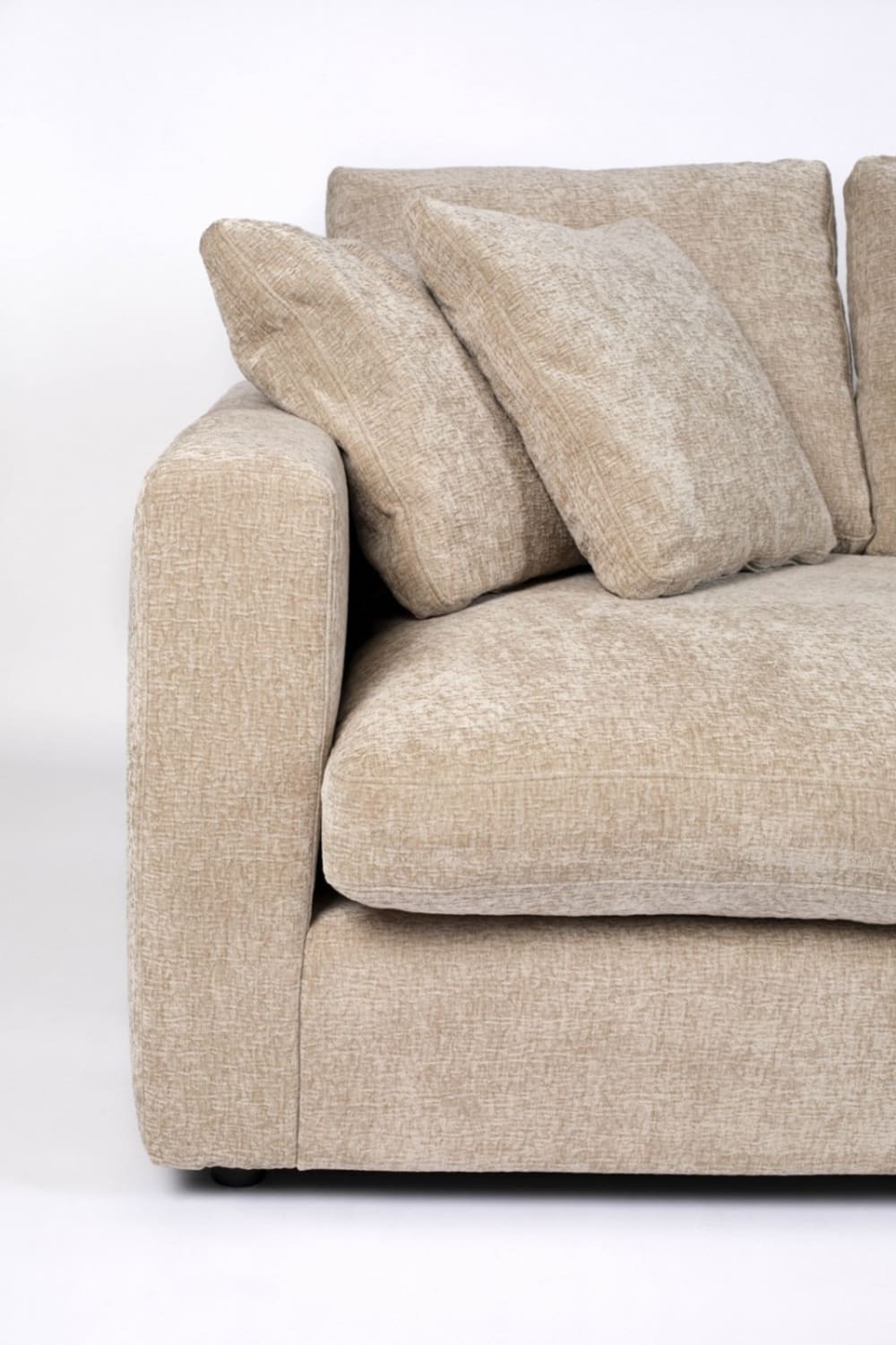 Canapé beige en tissu 3 places - ZUIVER