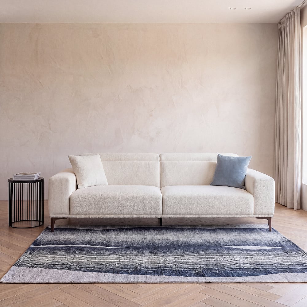 Canapé beige en tissu 3 places 250 cm - MAISONS DU MONDE