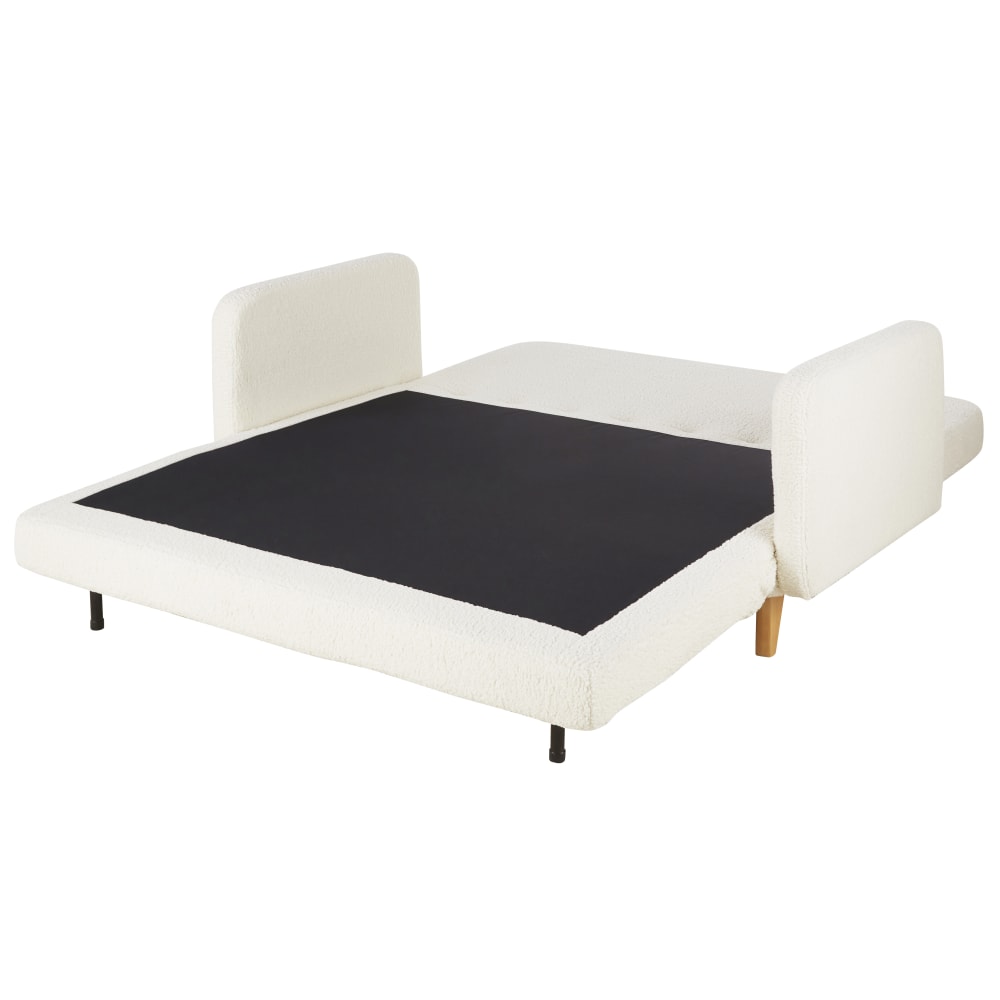 Canapé convertible écru en tissu 3 places - MAISONS DU MONDE