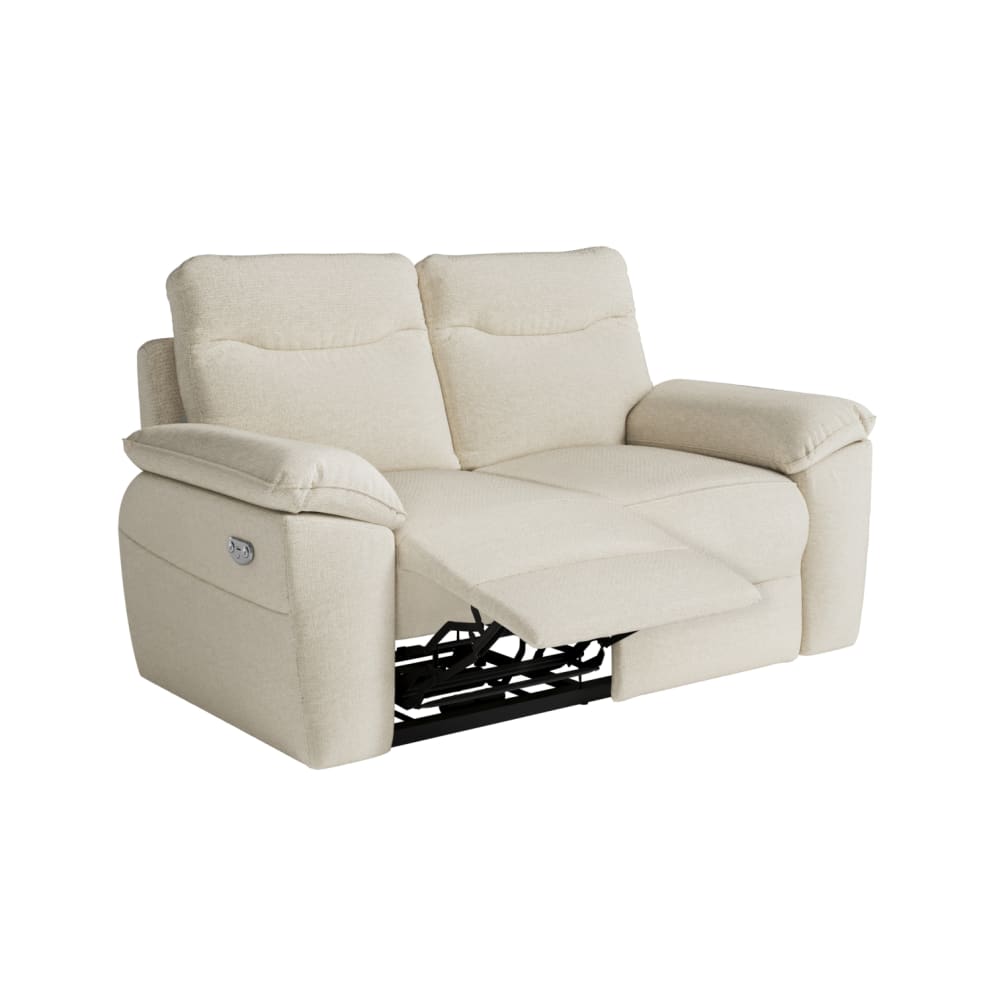 Canapé relax beige en tissu 2 places 160 cm - USINESTREET