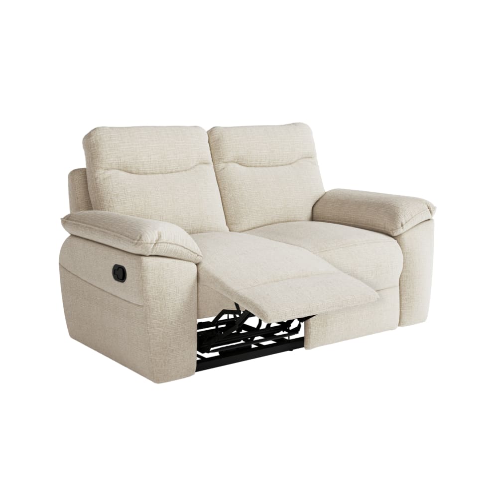 Canapé relax beige en tissu 2 places - USINESTREET